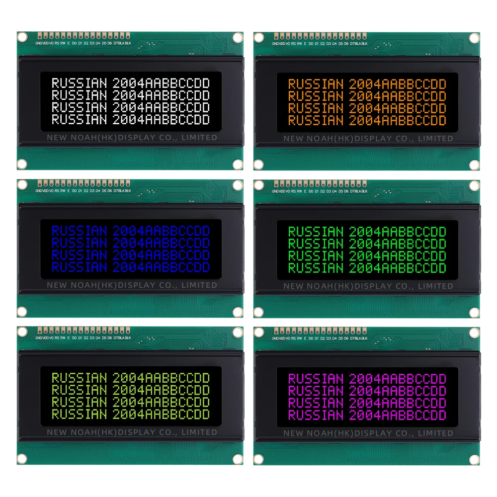 Русский BTN черный пленочный зеленый 2004A Высококачественный ЖК-экран 4*20 98*60 мм 5 В/3 3