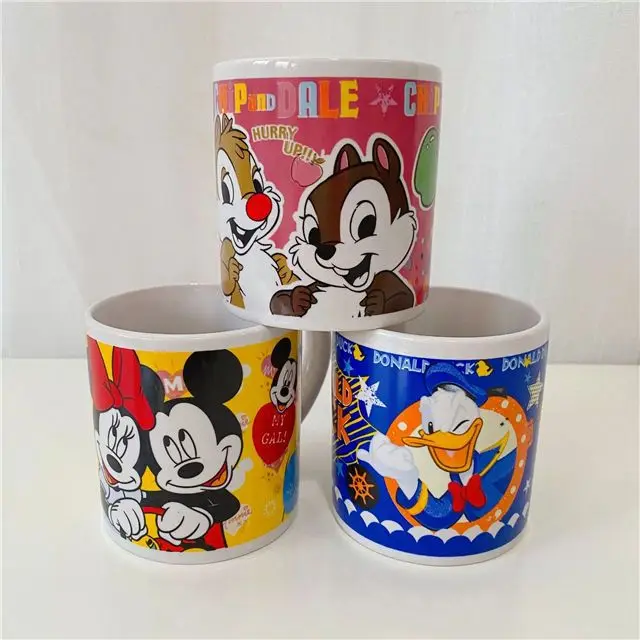 

Disney Cartoon Accessories Boys and Girls Water Cup Simple and Cute Mickey Minnie Mug Ceramic Milk Cup Cartoon Ceramic Cup