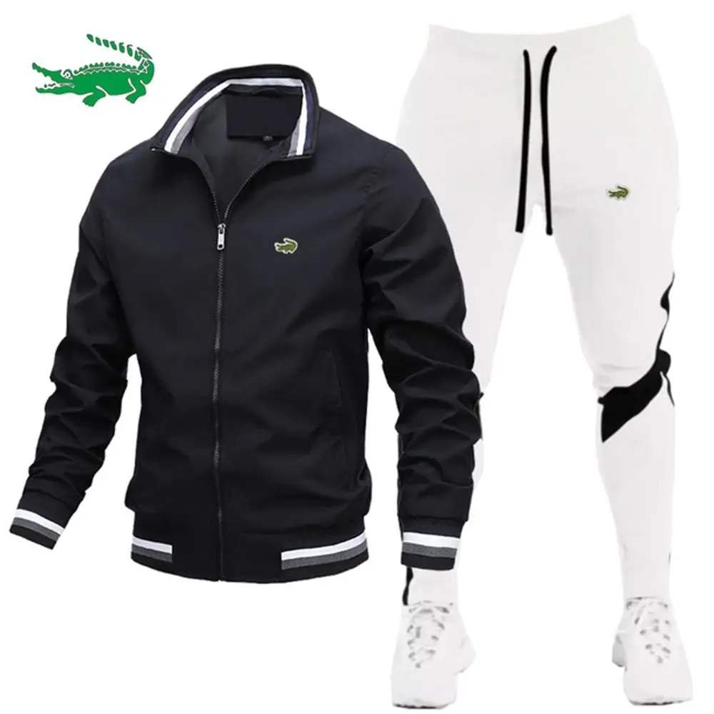 2023 Casual High Quality Men's Set Fashion Casual Sports Hoodie Pullover+Pants Sports Set