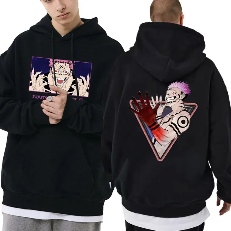 

Anime Jujutsu Kaisen Graphic Hoodie Male Vintage Sweatshirt Itadori Yuji and Ryomen Sukuna Hoodies Men Hip Hop Oversized Hoodies