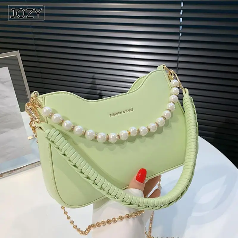 

Женская сумка через плечо, летняя однотонная Ретро сумка через плечо, кожаные сумки с коротким ремешком для женщин, модная женская сумка 2023