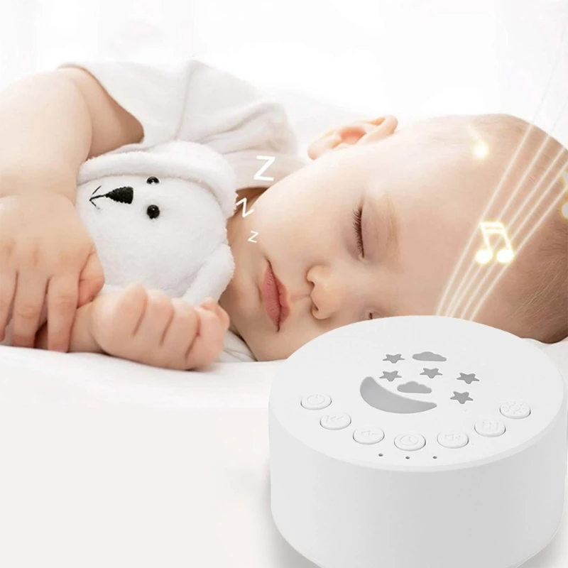 

White Noise Sound Machine Small Travel Sound Machine with 18 Relaxing Nature-Sounds Portable Sound Therapy- for Home