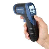 handheld digital photo tachometer lcd rpm meter laser non contact tach range 2 5 99999rpm motor speed meter 1pc reflective tape