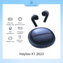 New 2023 Haylou X1 2023 Metallic Case Earphone For Xiaomi Phone Earphone Bluetooth Wireles Headphone 24-Hour Half in-ear Earbud