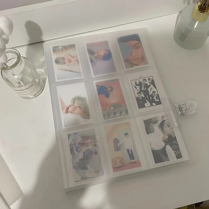 Ins Kpop Фотоальбом Polaroid фотоальбом держатель для фотокарт книга Прозрачный Поезд