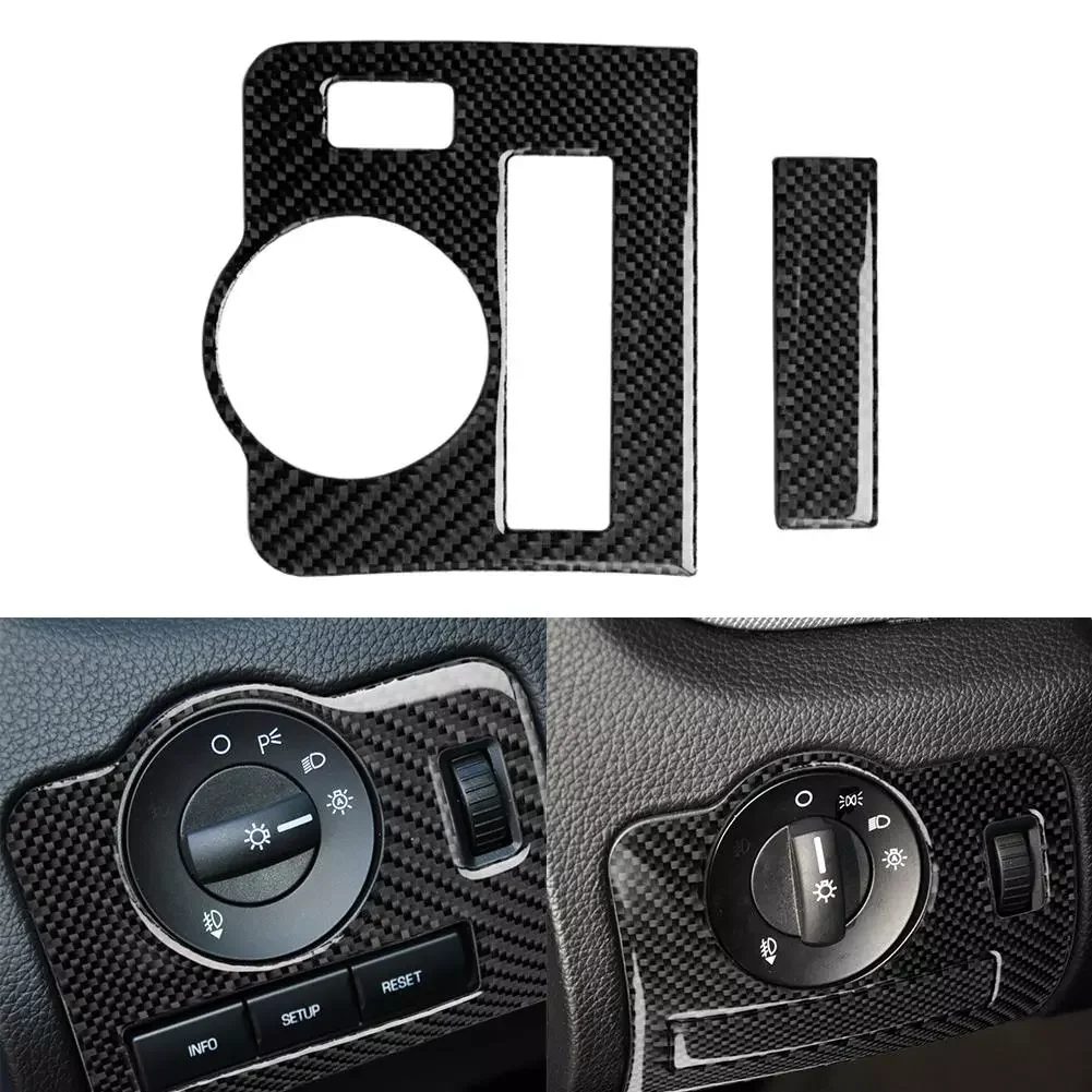 

Переключатель фар из углеродного волокна, внутренняя отделка, наклейка, защита от царапин, аксессуары для украшения интерьера Ford Mustang 09-13