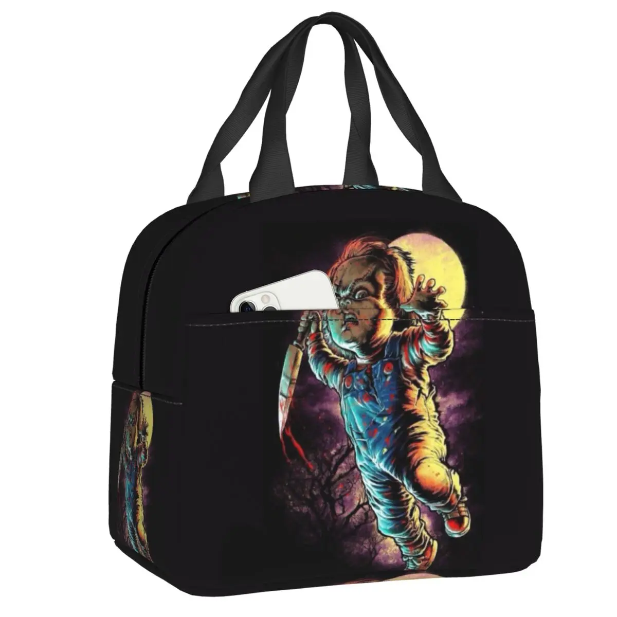 

Портативная кукла-убийца Чаки, Ланч-бокс, герметичный, для детей, для игр в фильме ужасов, охладитель, Термоизолированный Ланч-бокс для еды, для школы