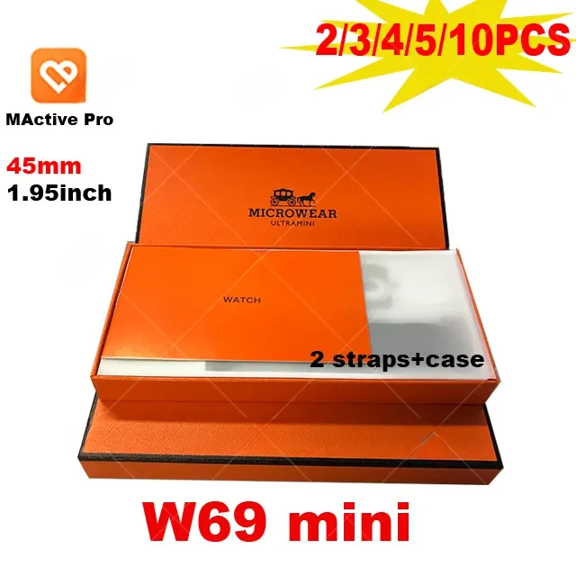 

2023 New Iwo Smartwatch Men Women 45MM 1.95inch HD Screen Dail Call NFC GPS Sports Tracking Microwear W69 Ultra Mini Smart Watch