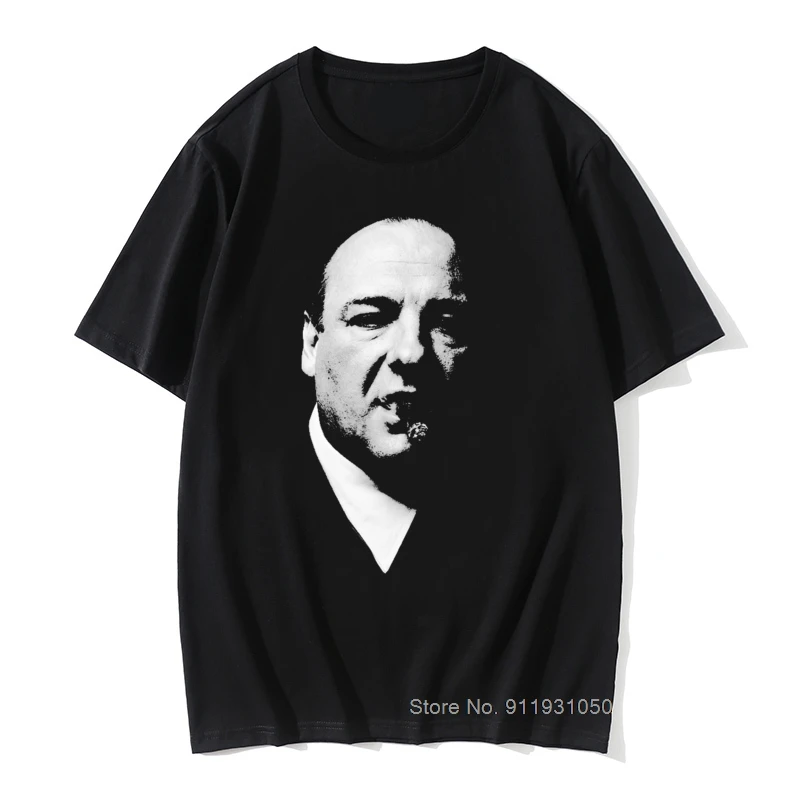 

Tony Soprano The Sopranos Tshirts Men Crime Drama Tv Series Bada Bing Vintage Cotton Tee Fitness T Shirts Printed