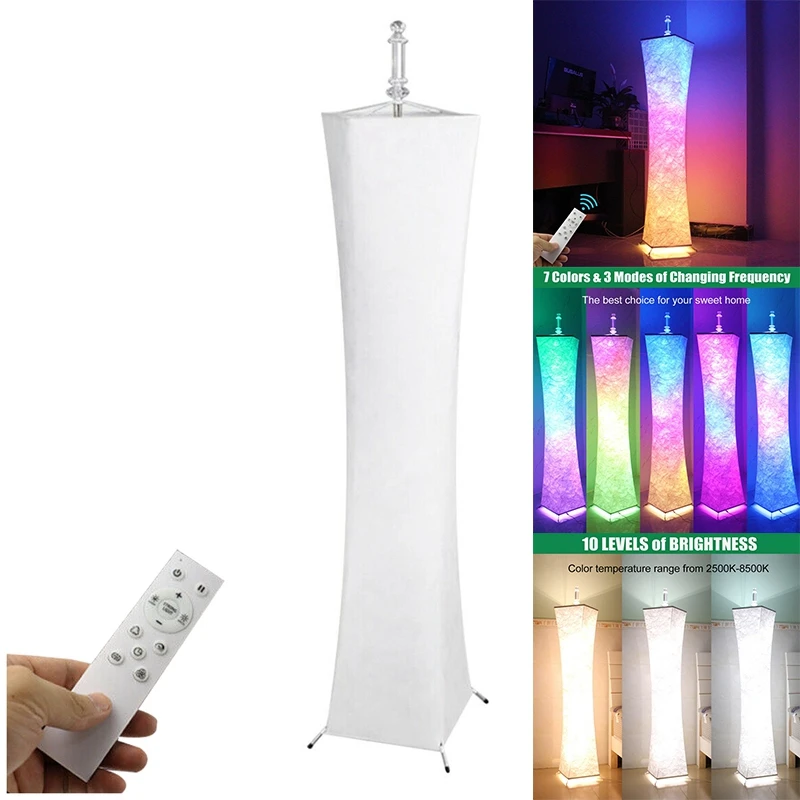 

GTBL 60Inch RGB LED Floor Lamps Corner Lamp With Remote Control For Living Room Bedroom