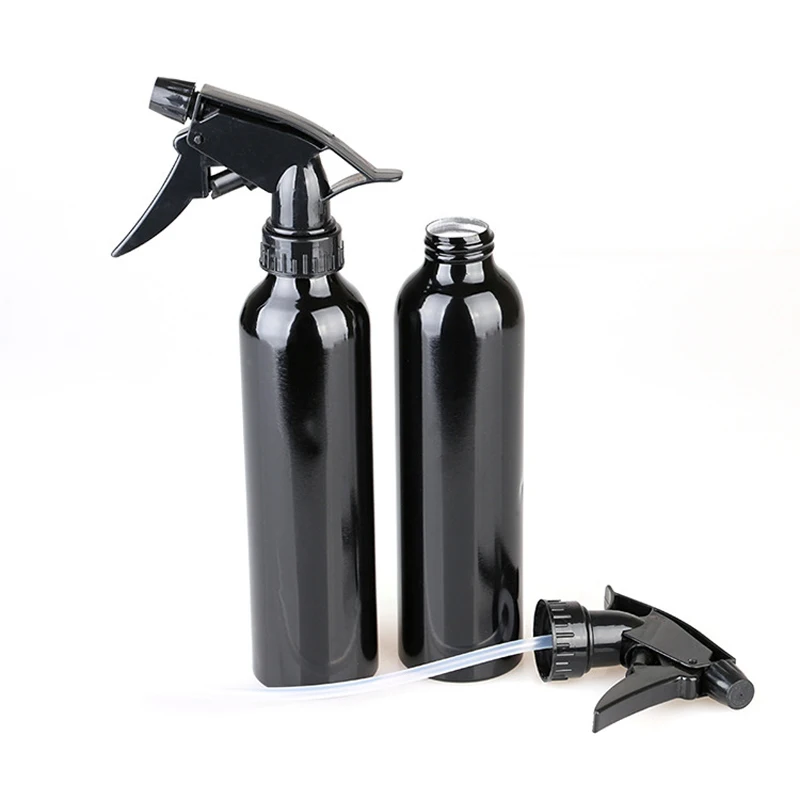 

2pcs 250ml Black Aluminum Pressure Spray Pump Bottle for Hairdressing Flowers Water Sprayer Tool Hair Salon Tattoo Supplies