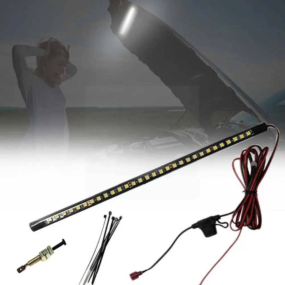 

Car Maintenance Lamp LED Automatic On/off Under Hood Light 36cm Light Bar Universal Fits for Most Car Led Strips Car Access L4H8