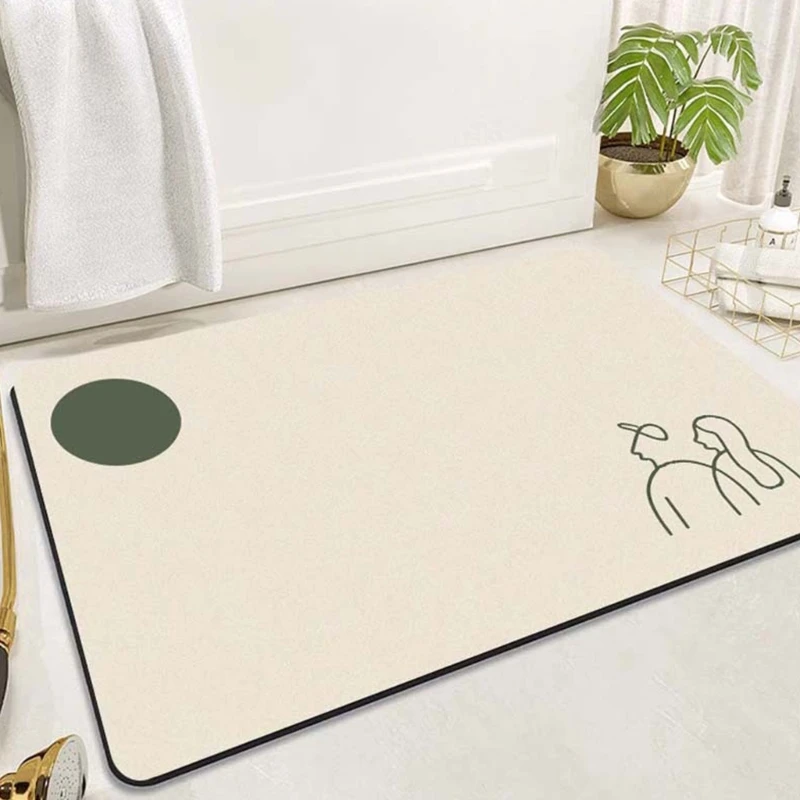 Стильный нескользящий коврик для ванной с рисунком животных удобный KXRE