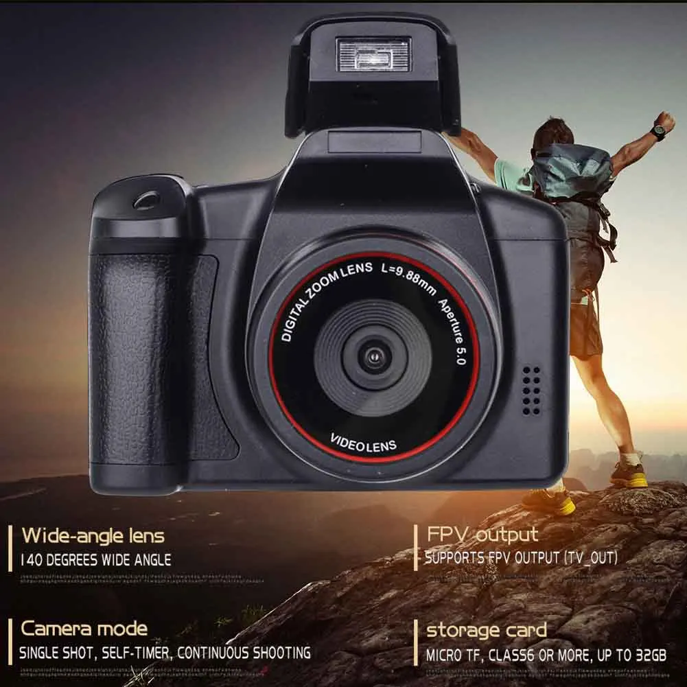 

D05 5 Max Megapixel Memory Card AV Interface USB 2.0 FPV Output Digital Camera Wide Angle 3.0 Inch LCD Portable 16X Zoom HD SLR