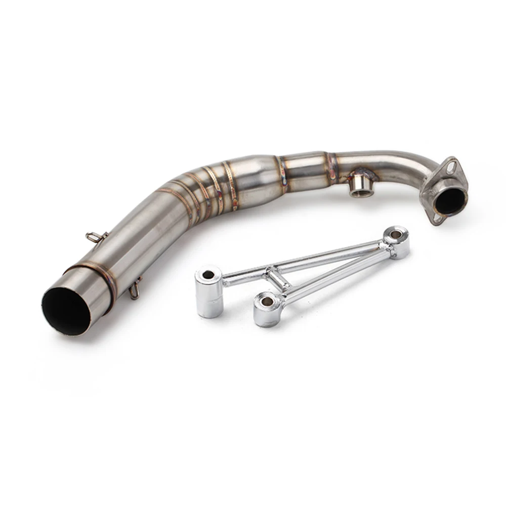 

BWS125 BWS 125 Motorcycle Exhaust Performance 304 Stainless Steel Middle Link Pipe Bend Slip On for Yamaha BWS 125 150 ZUMA125