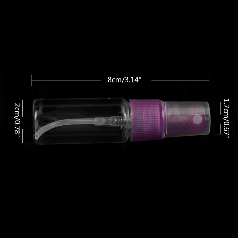

1pc 10ml Mini Protable Empty Plastic Perfume Atomizer Atomiser Spray Bottle D0UE