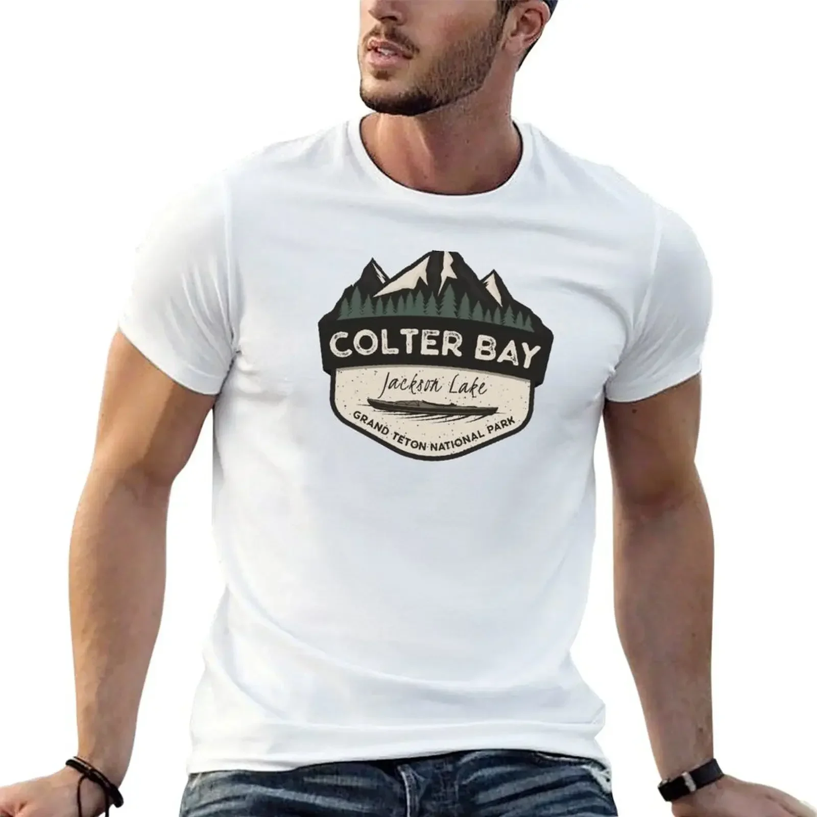 Colter Bay Grand Teton National Park Wyoming - Camping Hiking and Adventures T-Shirt sweat anime man clothes mens t shirts