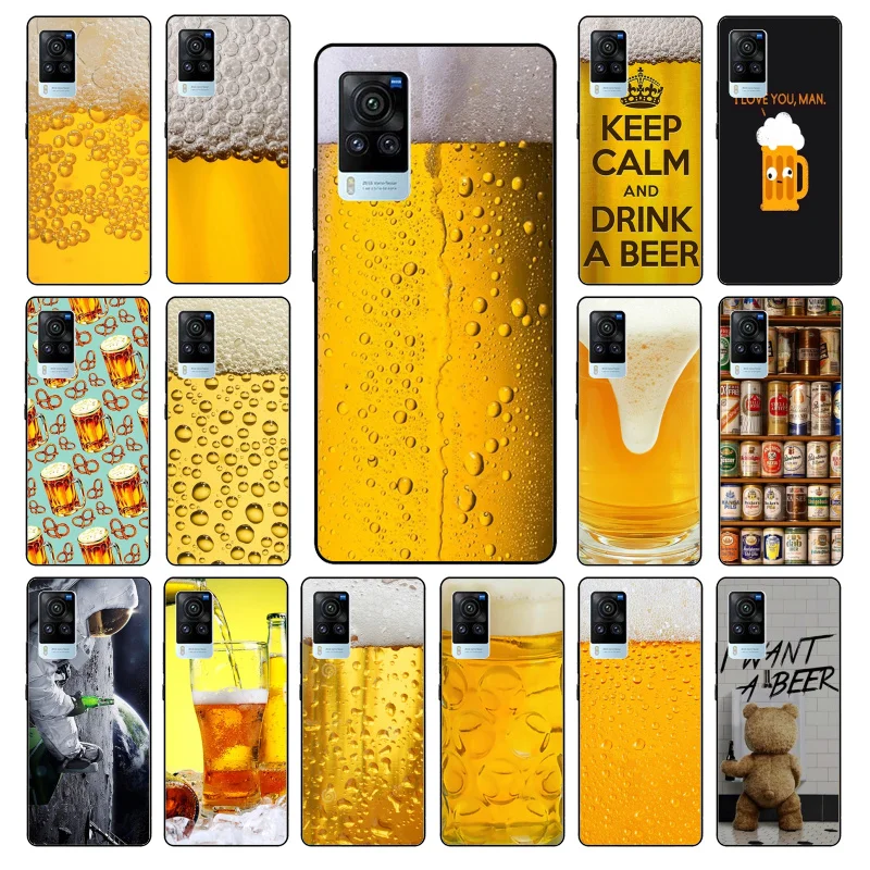 

World Beers Alcohol Summer Bubble Phone Case for VIVO V21e V20 SE V2023 V15 Pro V21 V17 Neo 1819 1915 1907 1906 X60 Pro X51 X50