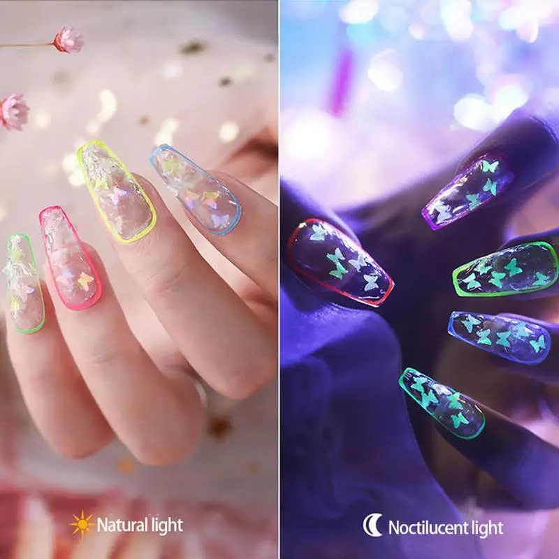 Блестящий гель для макияжа блестящие тени век ногтей и лица 6 банок тела волос