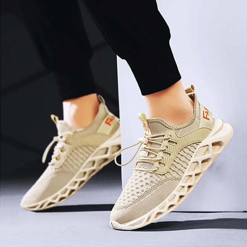 

Мужские кроссовки для бадминтона, сетчатые, без шнурков, Спортивная Вулканизация, летний сезон