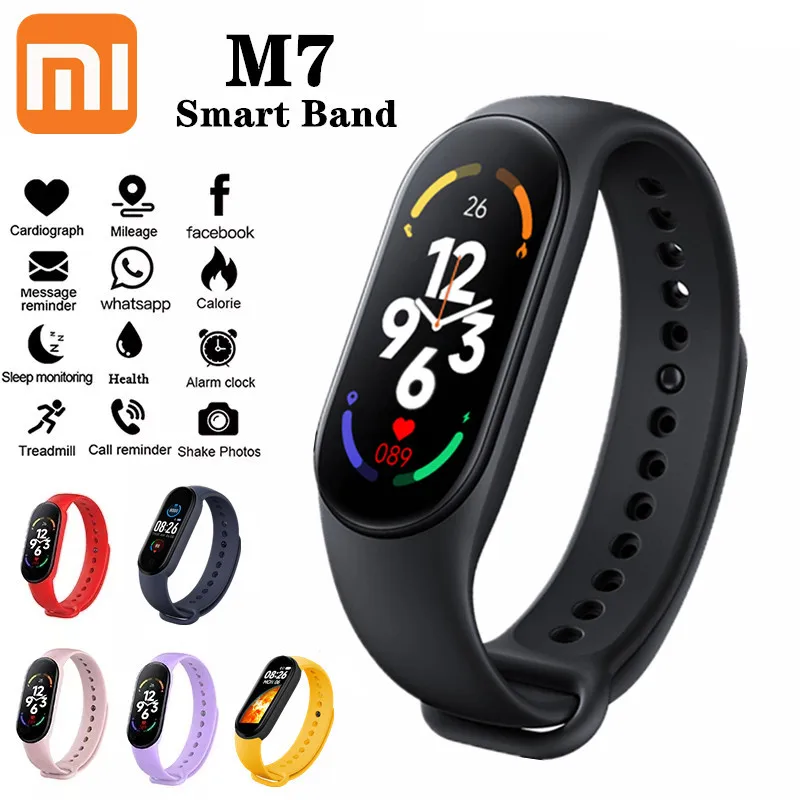 

Смарт-часы Xiaomi M7 спортивный фитнес-трекер пульсометр кровяное давление Шагомер монитор MI браслет для мужчин Смарт-часы