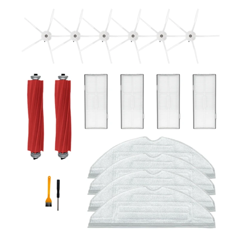 

Robot Vacuum Main Brush Side Brush Hepa Filter Mop Cloth Dust Bag Spare Parts For Roborock S7 Maxv Ultra S7 Pro Ultra