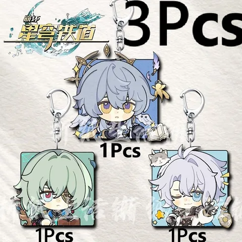 Брелок Anaxa Anaxagoras Phainon Sunday акрил 3 шт