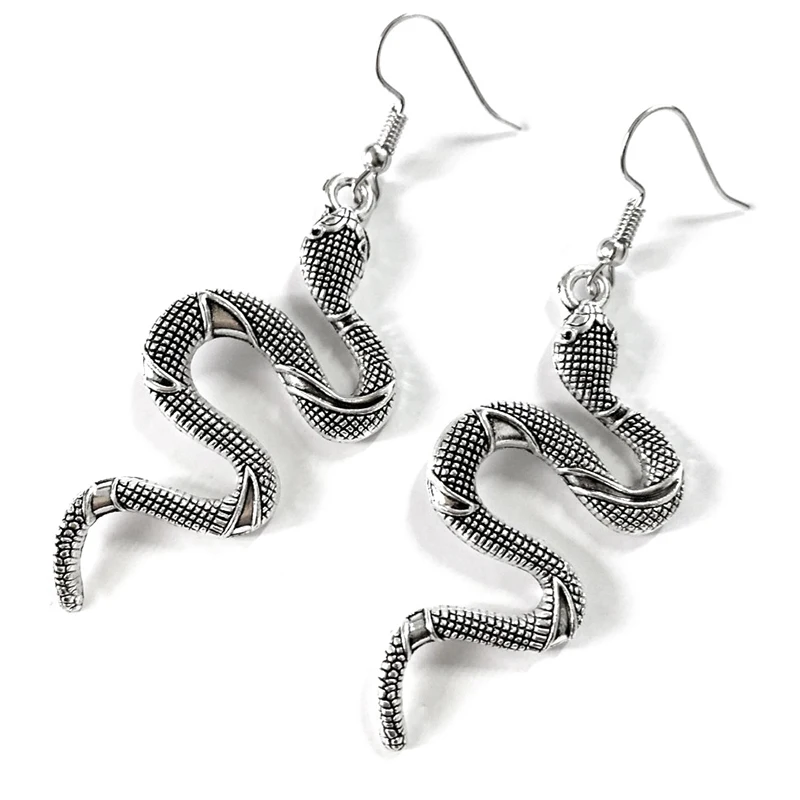 

Snake Dangle Drop Earrings for Women Statement Geometric Punk Goth Fashion Jewelery Vintage Steampunk Charms Gothic Accessories