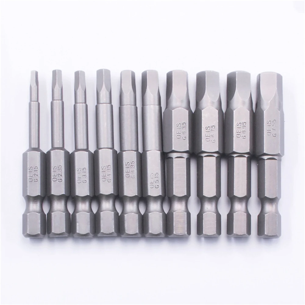 

10pcs 2.15-7.35mm Pentagonal Screwdriver Bit Magnetic 1/4'' Hex Shank For Pentagonal Anti-theft Screws Disassembly Installation