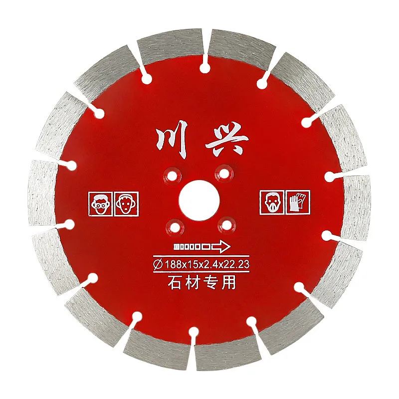 

180/188mm Metal Diamond Cutting Disc Marble Concrete Stone Ceramic Tile Segment Diamond Saw Blade for Angle Grinder Dry Wet Use