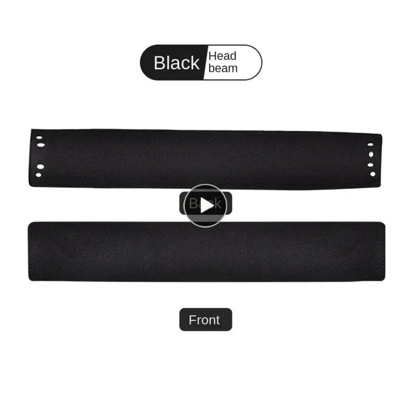 

Black Headphone Accessories Comfortable To Wear Mesh Material Replacement Parts Durable Not Easy To Pill Sponge Cover Rose Red