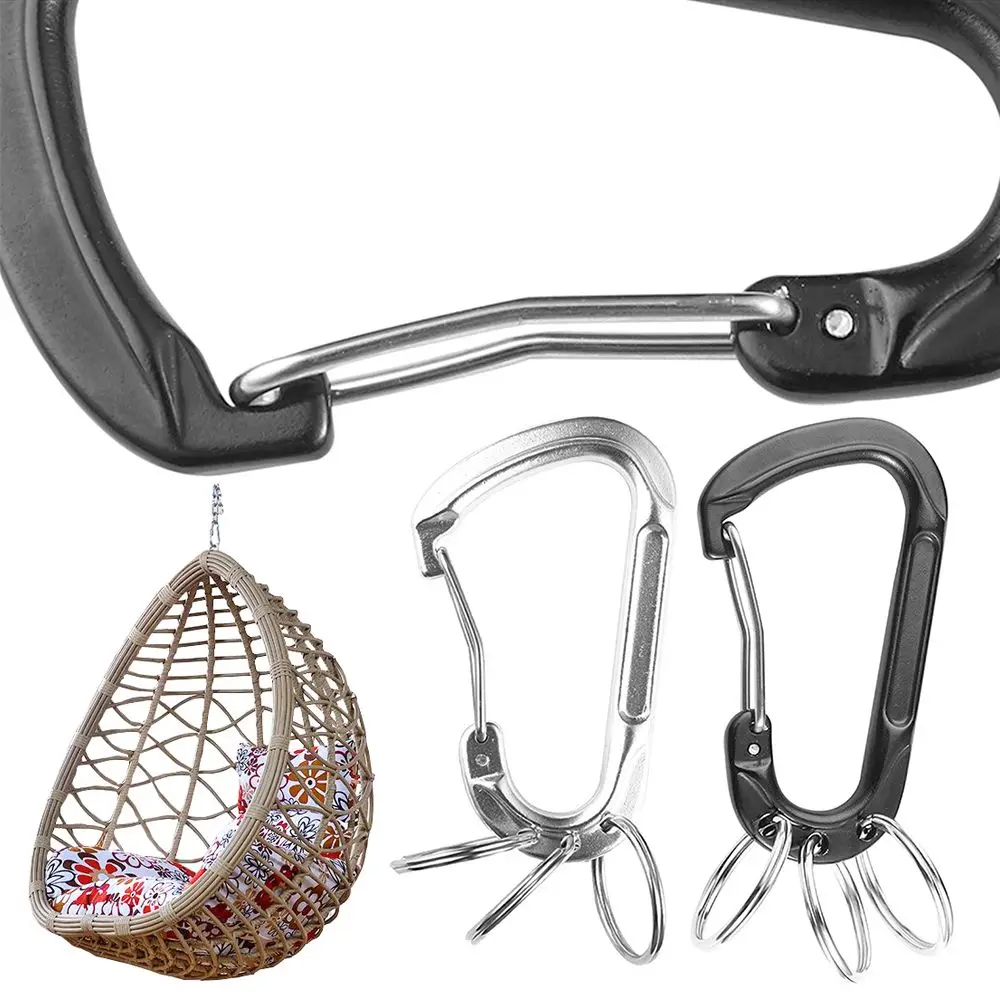 

Прочные карабины из алюминиевого сплава 3KN, D карабин, пружинный зажим, рандомный карабин для скалолазания, для ключей, инструменты для кемпи...