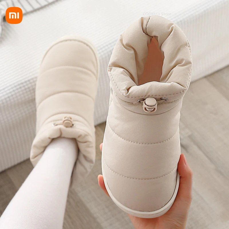 

Мужские зимние ботинки XiaomiSnow, плюшевая теплая обувь, ветрозащитные легкие пуховые ботинки, женские ботинки
