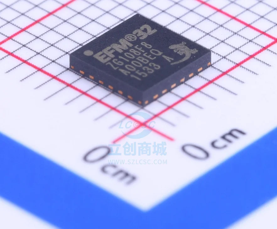 

100% New Original EFM32ZG108F8-QFN24 Package QFN-24 New Original Genuine Processor/microcontroller IC Chip
