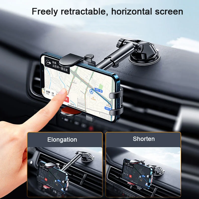 

Universal Sucker Car Phone Holder Mount Stand GPS For iPhone 12 11 Pro Xiaomi 11 Huawei P40 Samsung S30 In Car Cellphone Holder