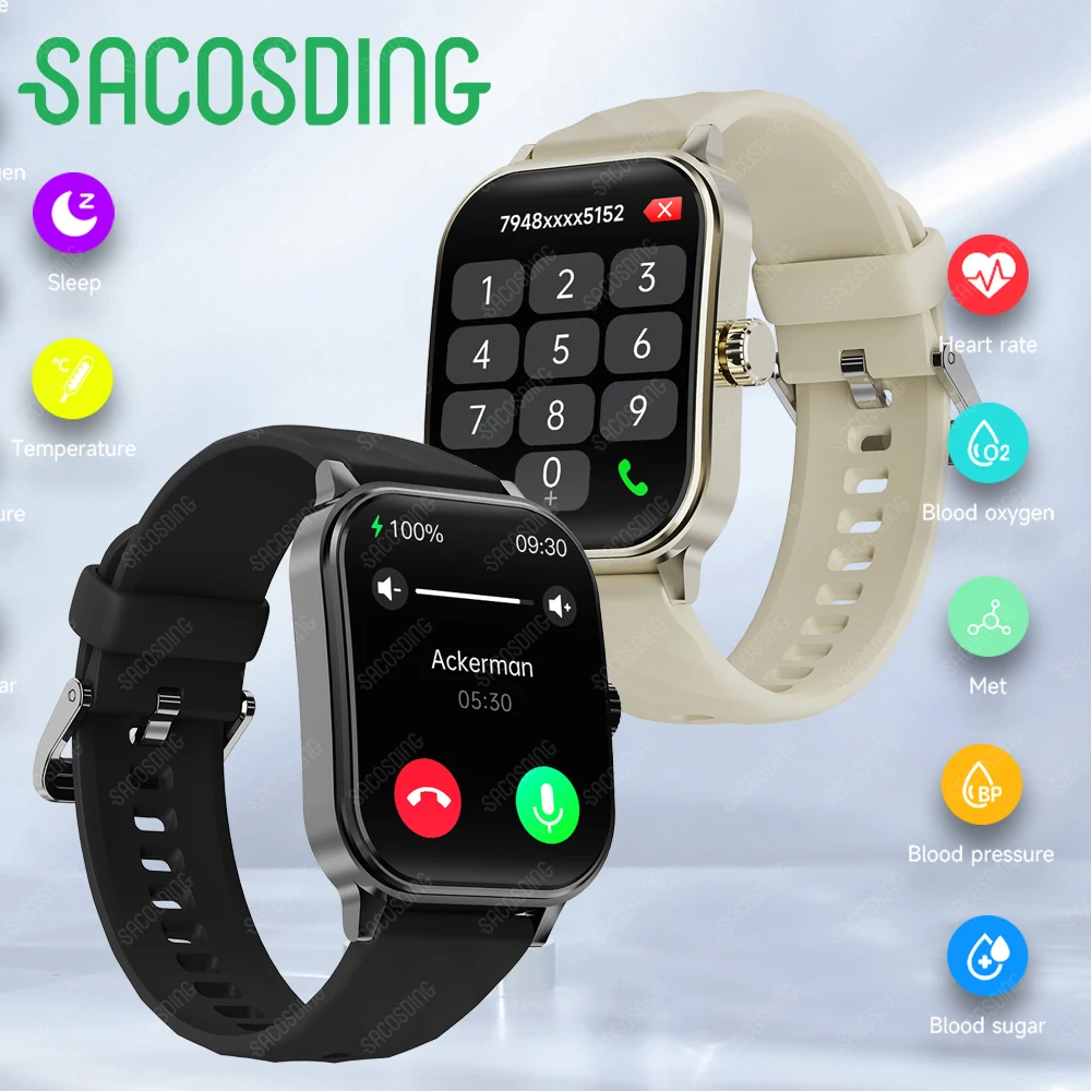 Смарт-часы BTCall пульсометр измерение уровня сахара в крови