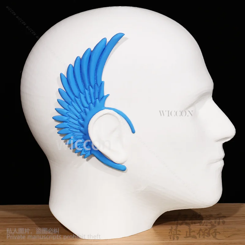 Аниме Фея Косплей Синие Крылья Зажим Для Ушей Манжеты Серьги Мужчина Женщина