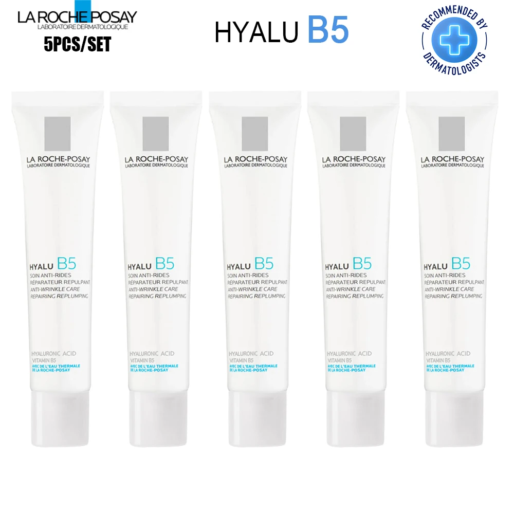 

5PCS La Roche Posay Hyalu B5 Anti Wrinkle Aging Soin Anti Rides Repairing Replumping Moisturizing Skin Care Cream 40ml