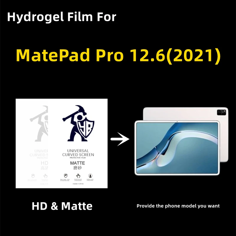 

3 шт., Гидрогелевая Защитная пленка для MatePad Pro 12,6 (2021) MatePad Pro 12,6 (2021)
