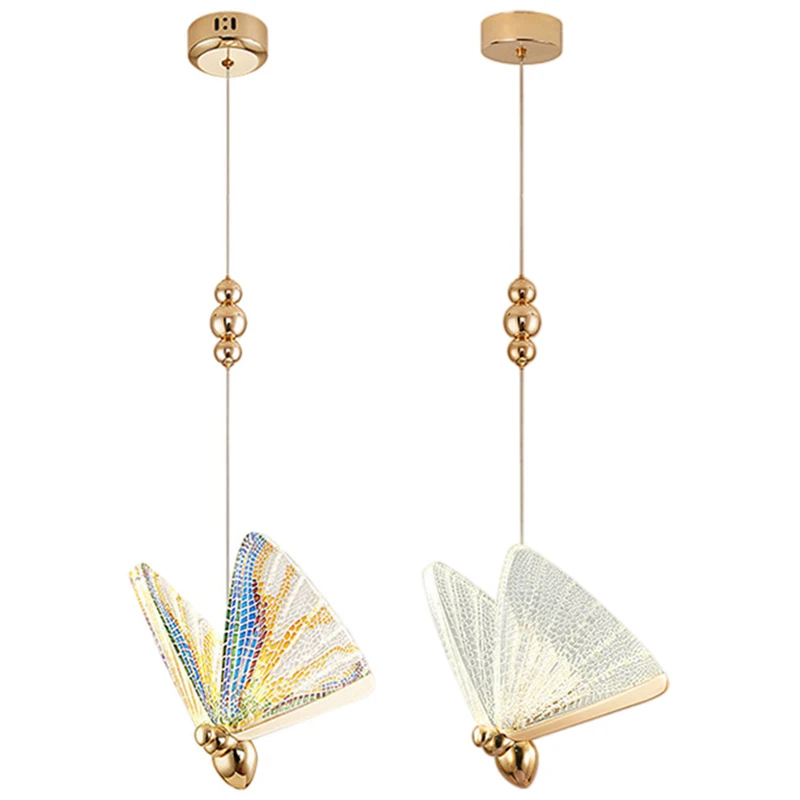 

Nordic Butterfly Chandelier Lamp LED Ceiling Light For Bar Cafe Bedroom Home