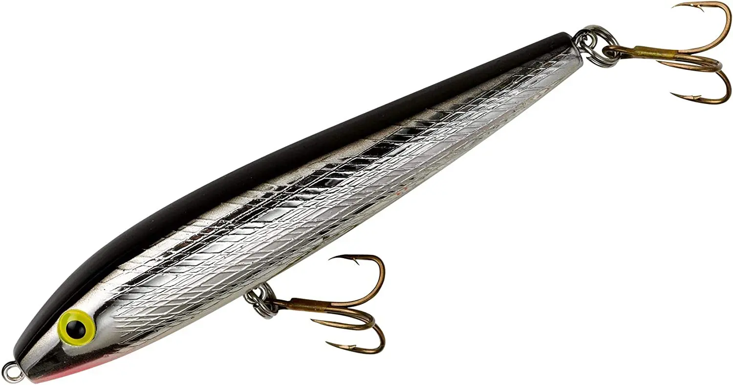 

T10-01 Jumpin-Feet Minnow, 9,5 g, 8,5 cm, prata/preto