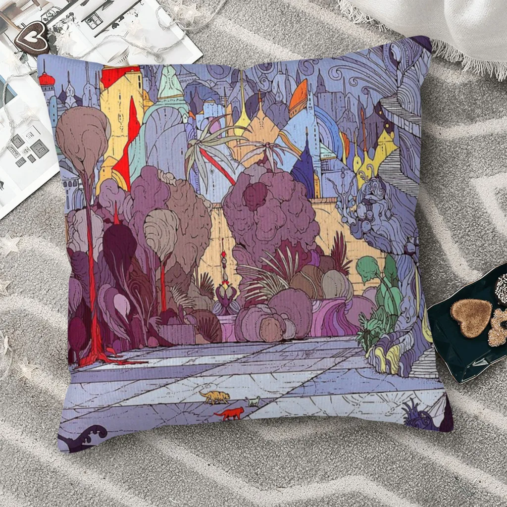 

Moebius Art - Jean Giraud Cojines Moebius Throw Pillow Case Cushion Covers Home Sofa Chair Decorative Backpack