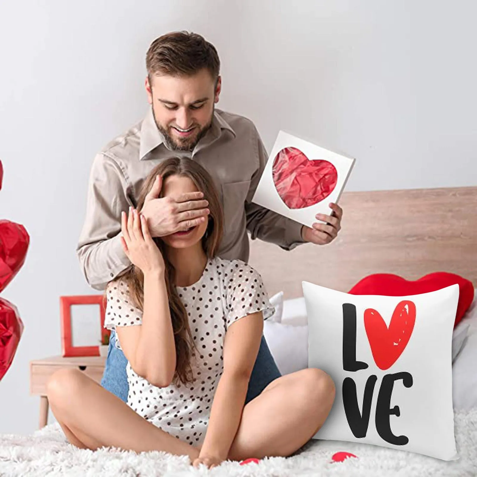 

Valentine's Day Pillowcase Living Room Sofa Bedroom Decoration Pillowcase Bohemian Pillows Decorative Throw Pillows