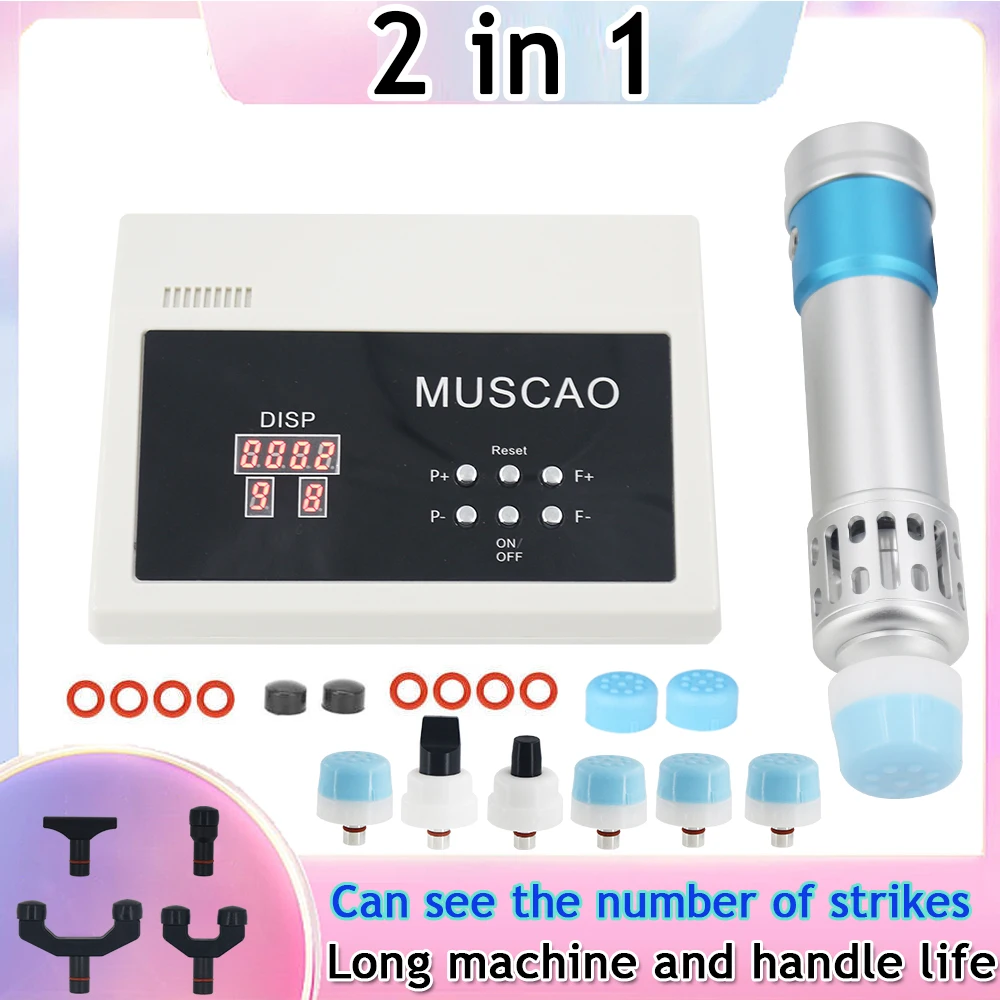 

Новая физиотерапевтическая ударно-волновая терапевтическая машина 2 в 1 хиропрактика массаж ED экстракорпоральный ударно-волновой инструмент для удаления боли