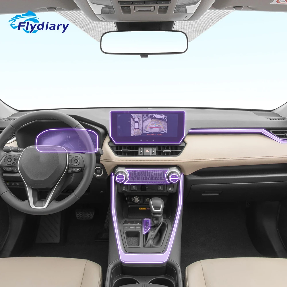 

Для Toyota RAV4 2020-2023 Автомобильный интерьер центральная консоль прозрачная ТПУ Защитная пленка против царапин наклейка ЖК-экран PPF