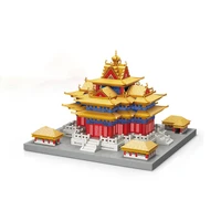 china imperial palace watchtower world famous historical architecture micro diamond block corner tower children gifts toy