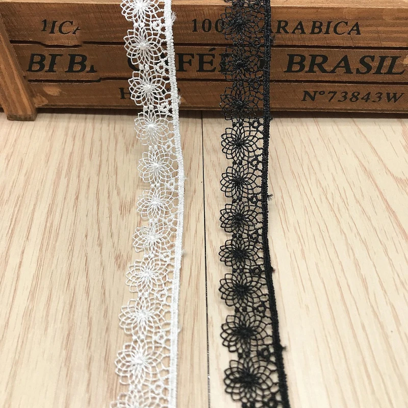 

60Yards Water Soluble Lace Trims Embroidered Lace Ribbon Lace Appliques Patchwork Lace Trimmings for Sewing