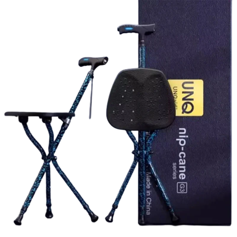 Портативный табурет для пожилых людей трость туристический складной из