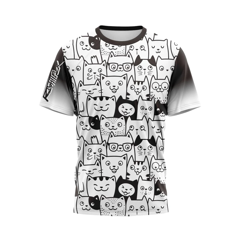 

Cycling Cartoon Mtb Jerseys Men's Short Sleeve Mountain Bike Shirts Quick Dry Breathable Tops Motocross T-Shirt Running Clothing