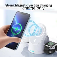 3 in 1 magnetic wireless charger for watch android folding storage design multiple security strong magnetic attracti f2f2
